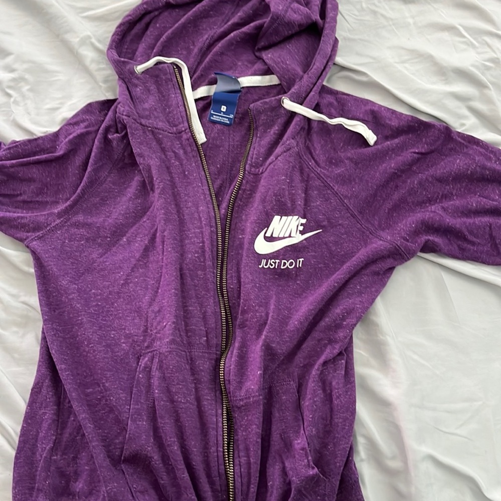 Womens nike size small purple zip up